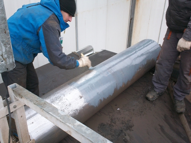 Hajtódobok gumizása képekben