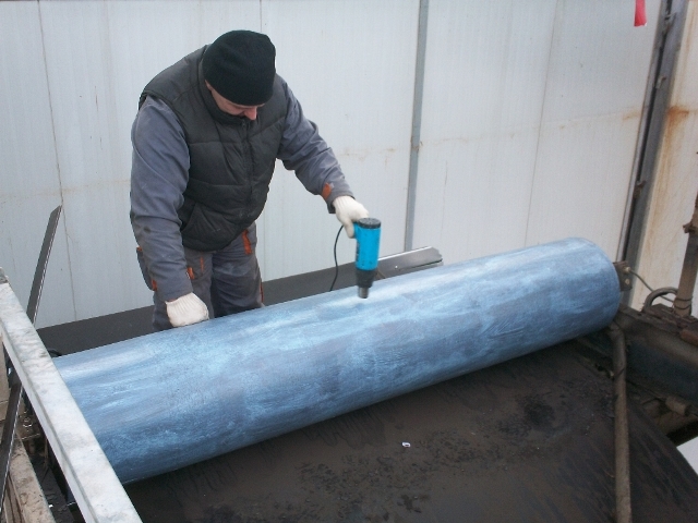 Hajtódobok gumizása képekben